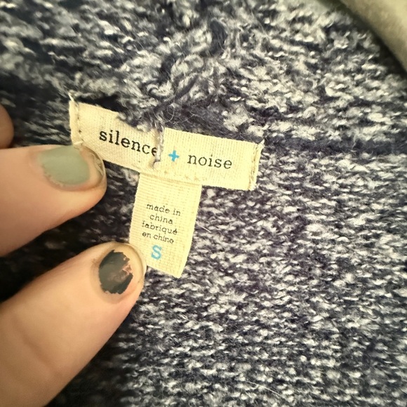 Silence + Noise Gray Long Knit Cardigan - Picture 3 of 4
